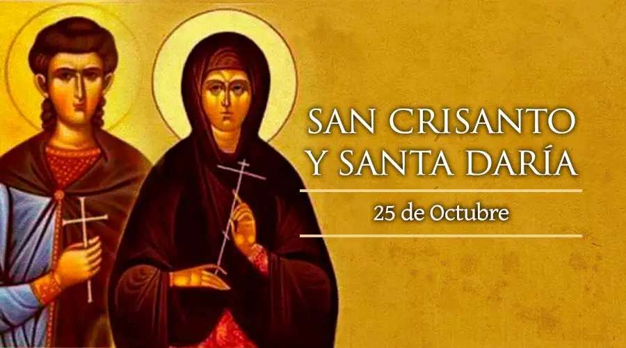 Cada 25 de octubre se celebra a los santos Crisanto y Daría, mártires del siglo III – ACI Prensa