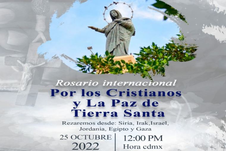 Exhortan a rezar el Rosario por los Cristianos y la Paz en Tierra Santa – 24  Horas el Diario Sin Limites