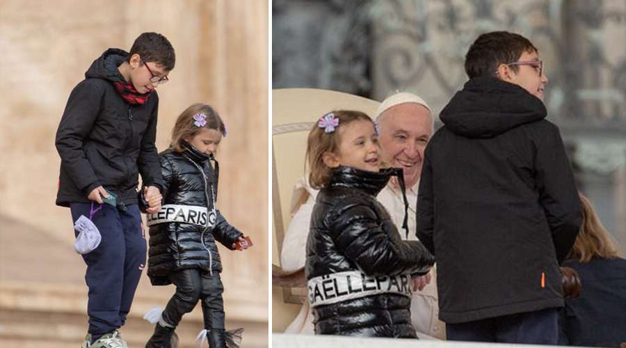 El Papa Francisco da bella enseñanza tras saludo espontáneo de estos niños – ACI Prensa