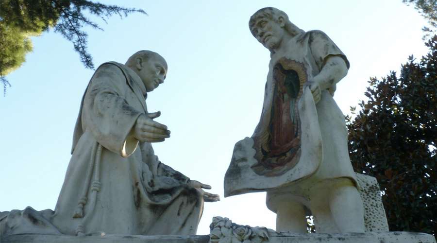 Conoce la imagen de San Juan Diego con la Virgen de Guadalupe en los Jardines Vaticanos – ACI Prensa