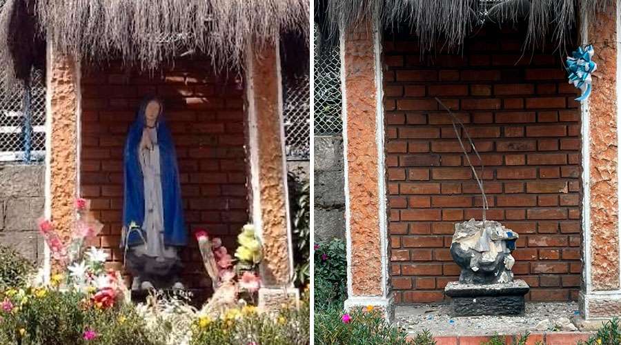 Sujeto destruye imagen de la Virgen María – ACI Prensa