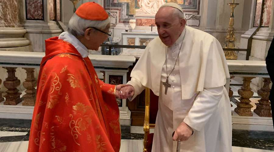 El Papa Francisco recibe al Cardenal Zen en el Vaticano – ACI Prensa
