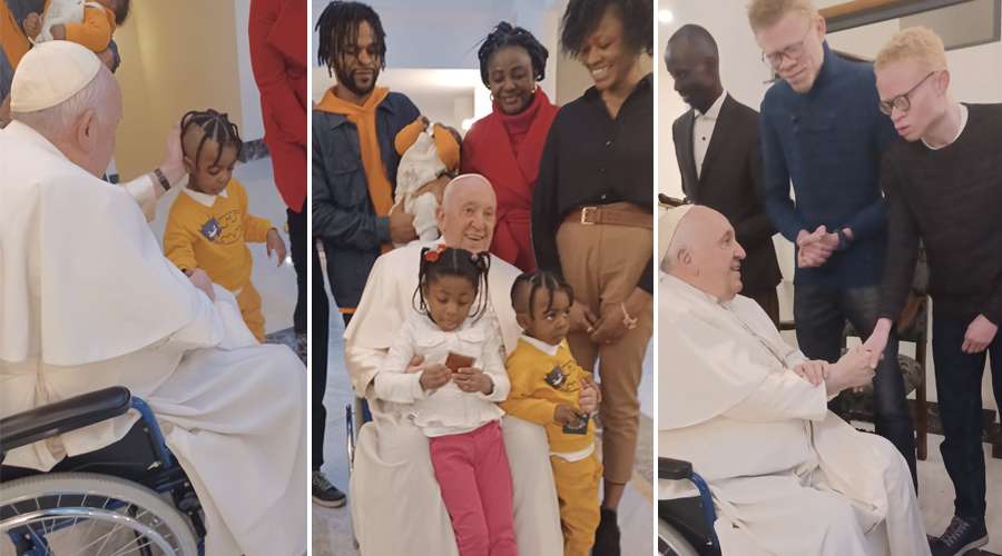 El Papa se reúne con estas familias de refugiados antes de su viaje … – ACI Prensa