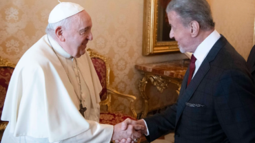 El Papa recibe al actor de Hollywood Sylvester Stallone, convertido al catolicismo