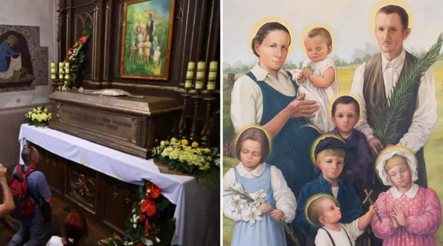 Reliquias de familia Ulma son colocadas en iglesia para su veneración pública en Polonia