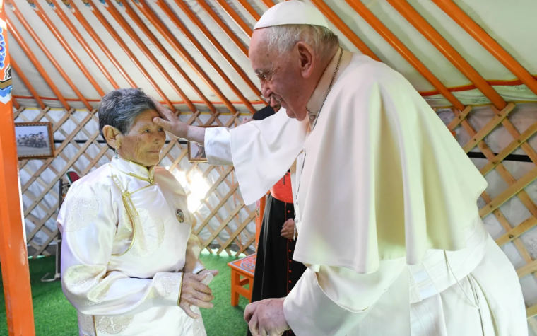 El Papa Francisco afirma desde Mongolia que la Iglesia “no tiene ninguna agenda política”