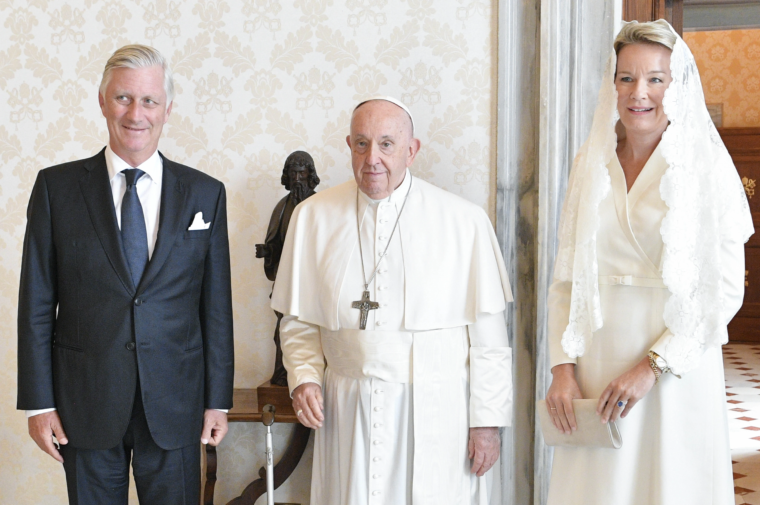El Papa Francisco recibió en audiencia a los Reyes de los Belgas, Felipe y Matilde