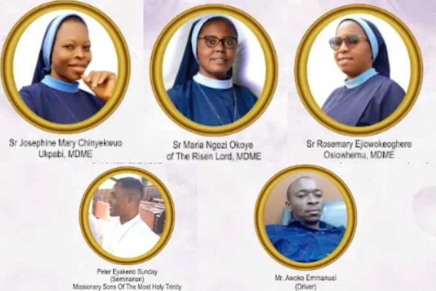 Congregación pide rezar por liberación de 3 monjas, 1 seminarista y 1 chofer en Nigeria