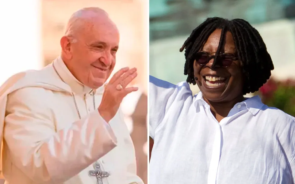 El Papa Francisco recibe a Whoopi Goldberg en el Vaticano
