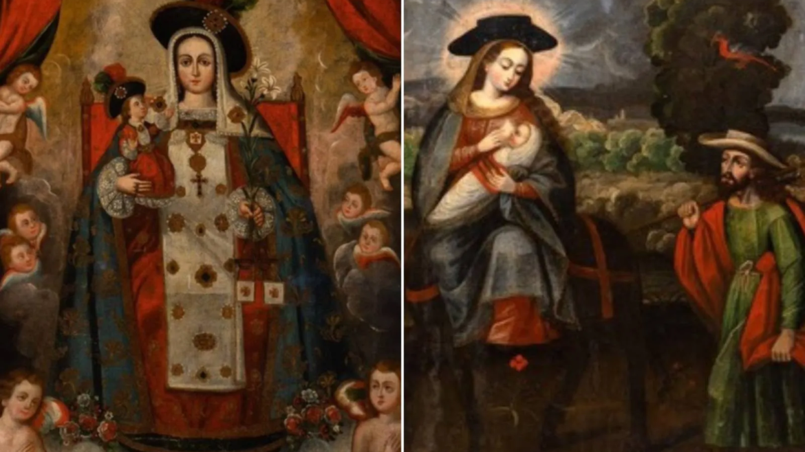 Perú recupera 2 pinturas robadas de iglesia católica antes de subasta en Nueva York