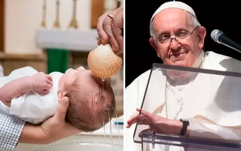 El Papa afirma que con el bautismo Dios nos hace hijos suyos y “herederos del Paraíso”