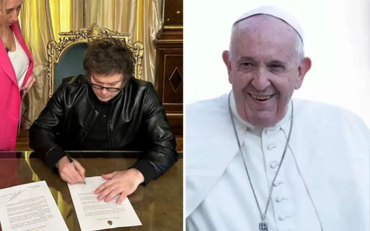 Javier Milei invitó formalmente al Papa Francisco a visitar Argentina