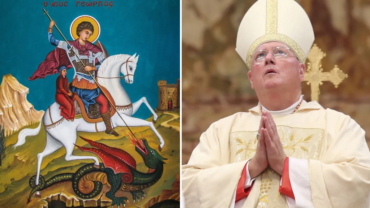 San Jorge anima a “matar dragones” como el pecado y el odio, afirma cardenal