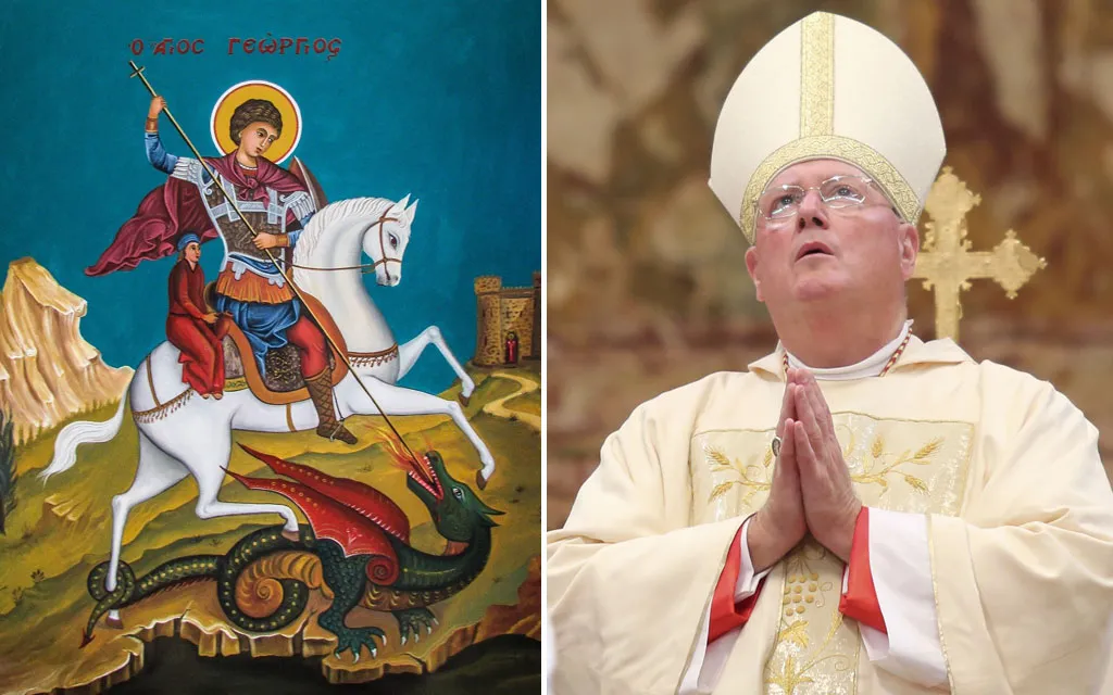 San Jorge anima a “matar dragones” como el pecado y el odio, afirma cardenal