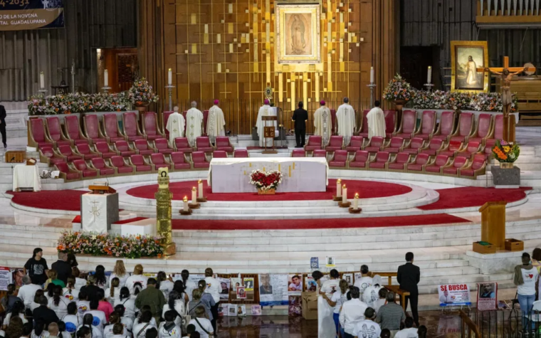 La Iglesia Católica celebró Misa con madres de desaparecidos en la Basílica de Guadalupe en México