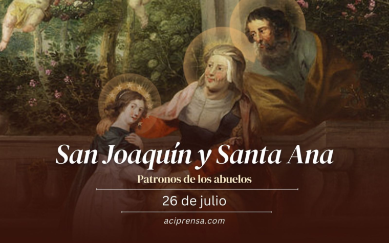 Hoy celebramos a los santos Joaquín y Ana, padres de la Virgen y patronos de los abuelos