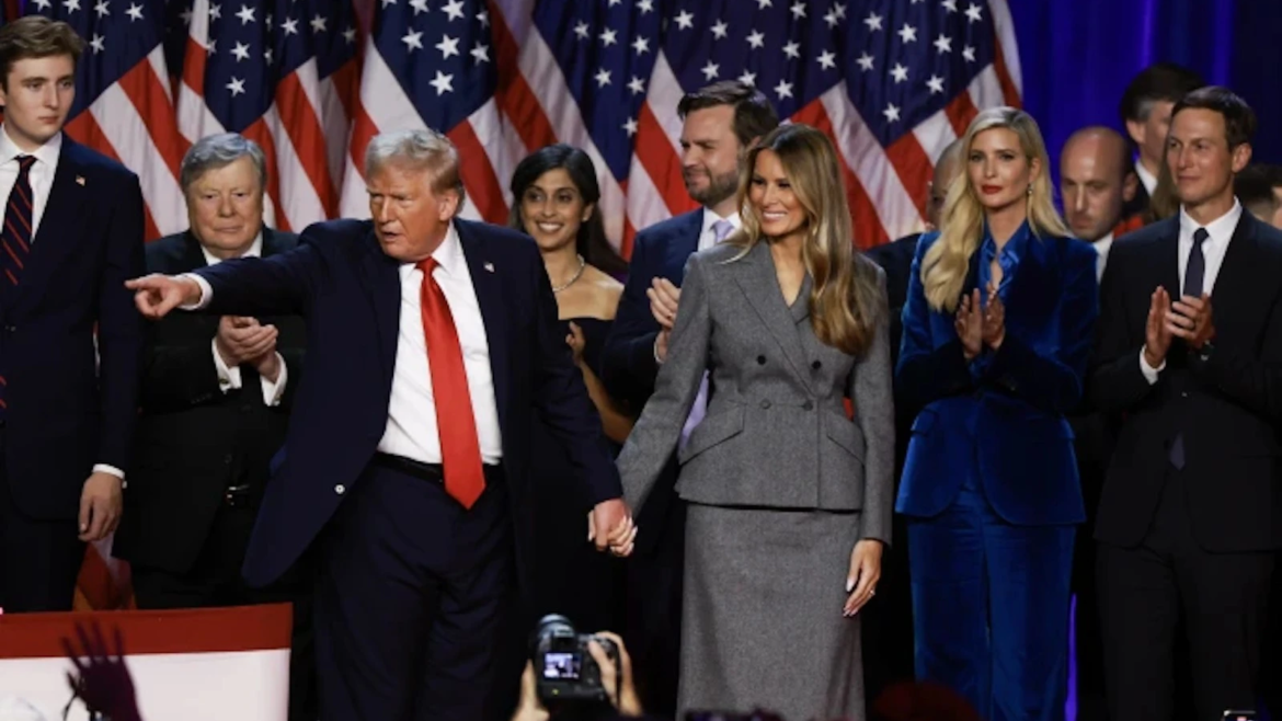 Donald Trump gana la reelección, prometiendo un “Estados Unidos fuerte, seguro y próspero”