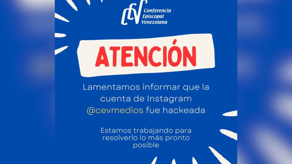 Hackean la cuenta de Instagram del Episcopado de Venezuela