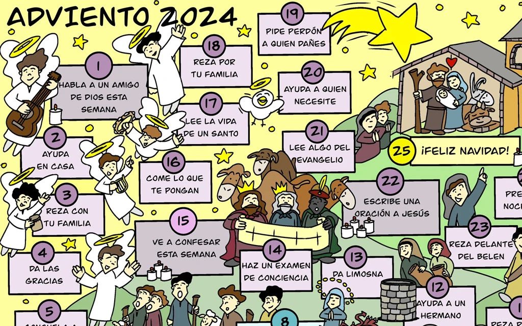 Sacerdote lanza 24 retos: Uno para cada día del Adviento 2024