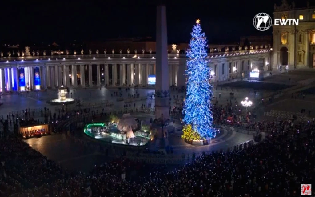 Inauguran en el Vaticano el pesebre y el árbol de Navidad 2024