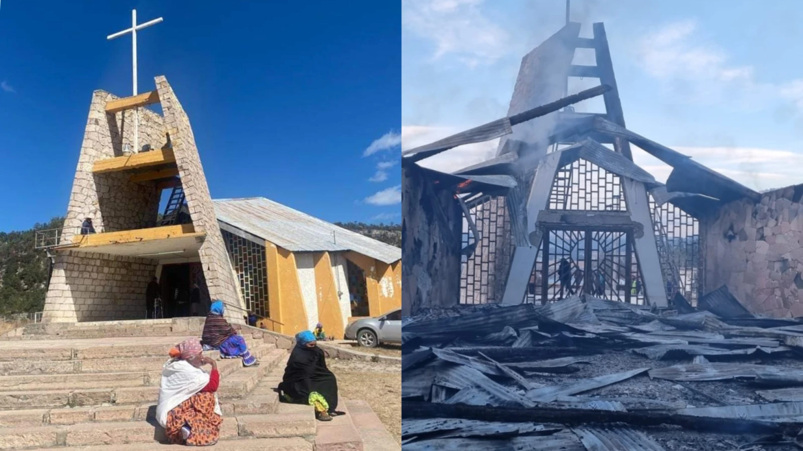 Iglesia católica “quedó reducida a nada” por incendio en México