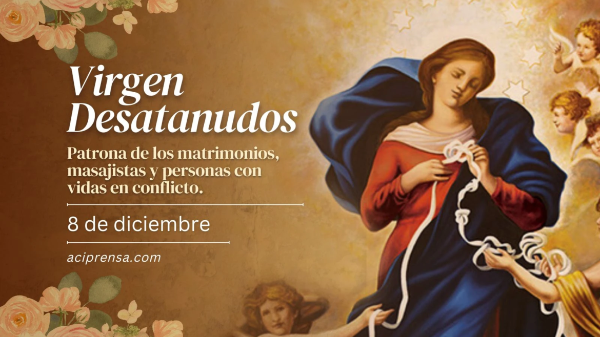 Hoy celebramos a la Virgen Desatanudos, la Inmaculada que desata problemas y males