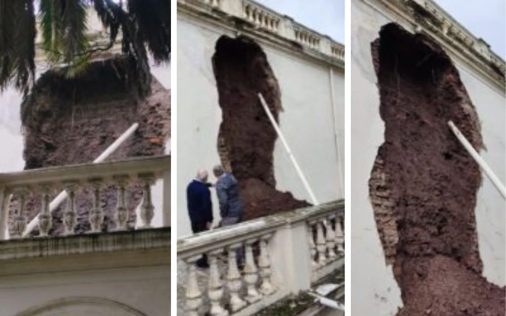 Cierran catedral argentina que sufrió un desmoronamiento parcial