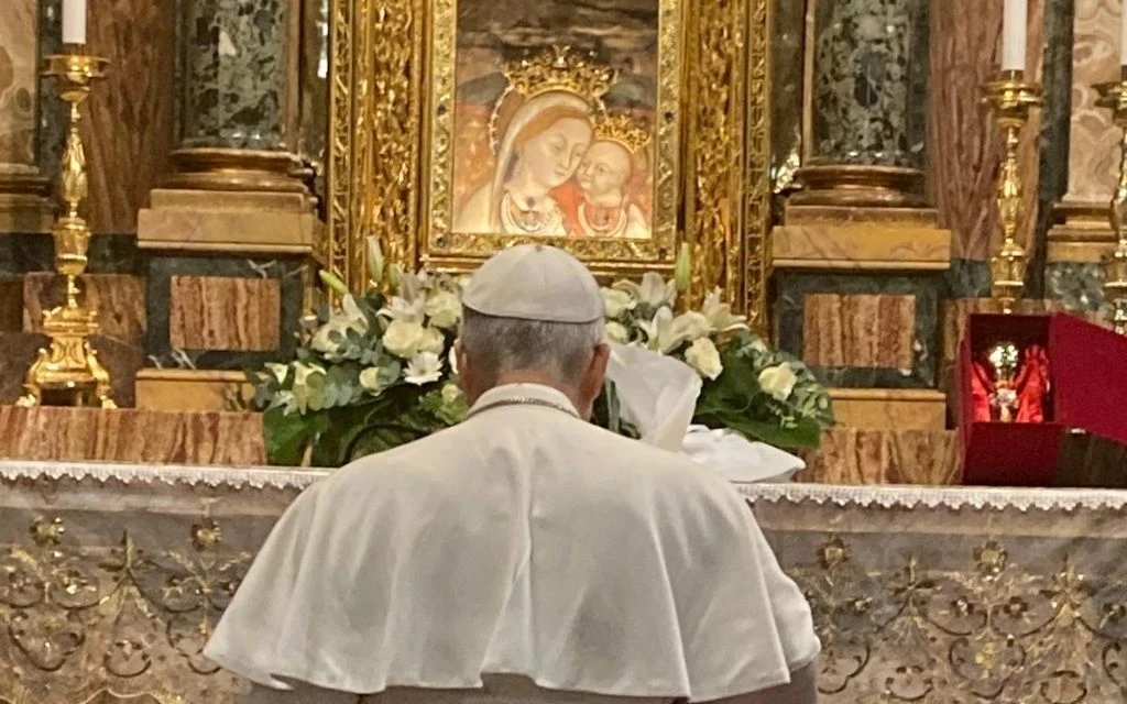 La primera visita sorpresa de León XIV fue al santuario de Nuestra Señora del Buen Consejo