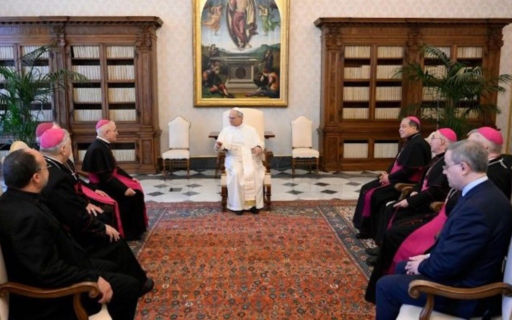 Obispos de Europa se reúnen con el Papa León XIV en el Vaticano