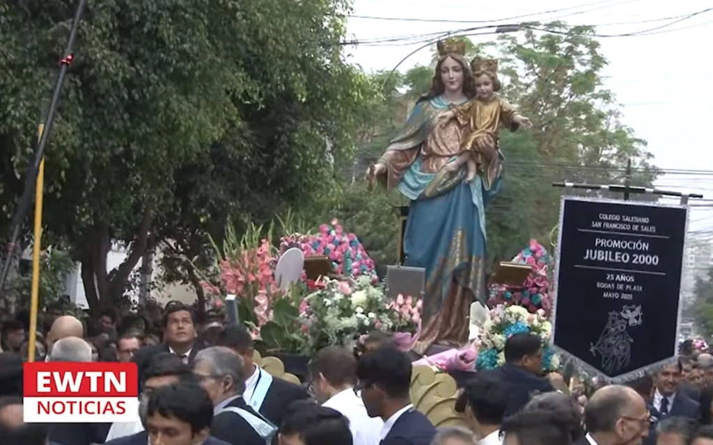 VIDEO: Procesión de María Auxiliadora cumple 125 años en Lima y una multitud la acompaña