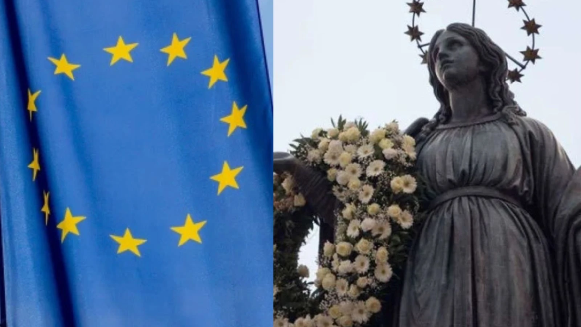 ¿La bandera de la Unión Europea tiene un origen mariano?