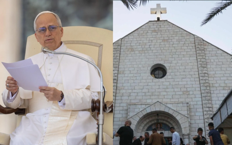 León XIV exige un alto el fuego tras el ataque mortal a parroquia católica en Gaza