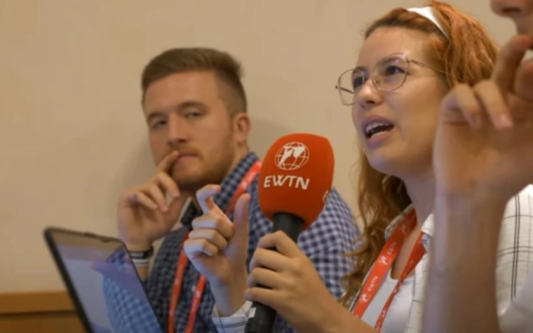 El Papa León XIV da la bienvenida a jóvenes periodistas de la Academia de Verano de EWTN