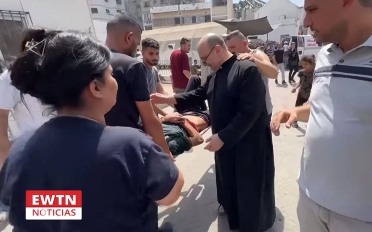 El párroco de la única iglesia católica en Gaza alienta esta “forma sencilla de colaborar”