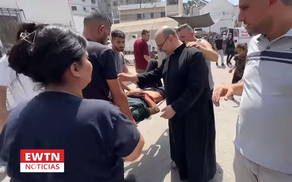 El párroco de la única iglesia católica en Gaza alienta esta “forma sencilla de colaborar”