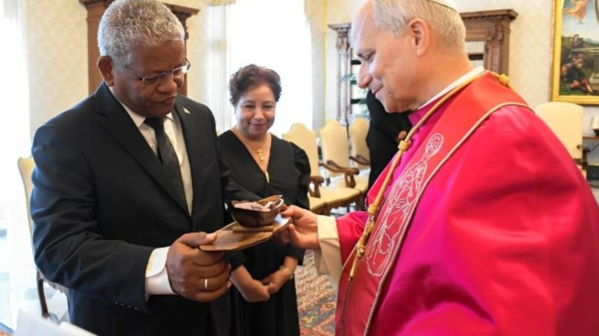 El Papa León XIV recibe al presidente de Seychelles en el Vaticano