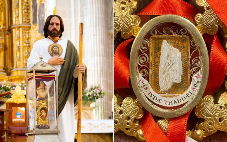 La reliquia del brazo de San Judas Tadeo está nuevamente en la Catedral de Ciudad de México