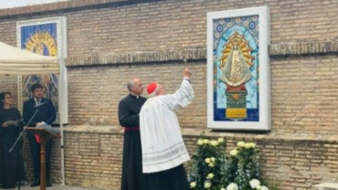 La Virgen de Luján, patrona de Argentina, entronizada en los Jardines Vaticanos