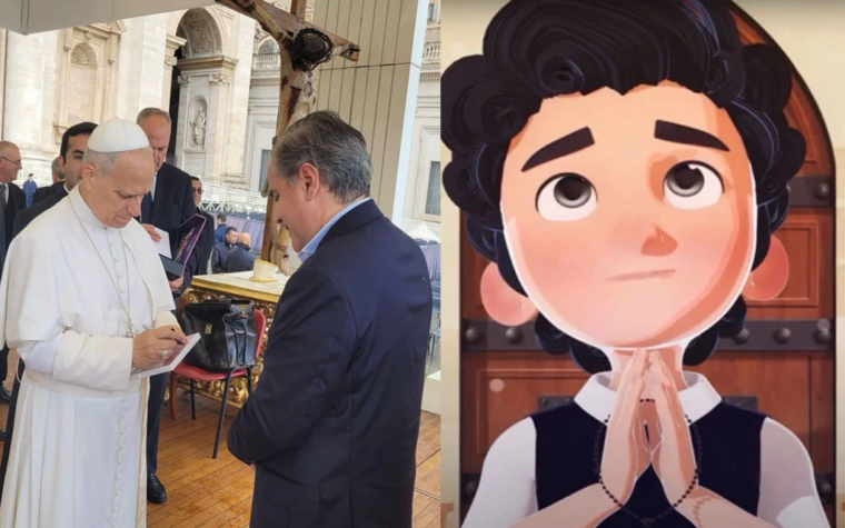 Presentan al Papa León la película animada Carlo Acutis, el Influencer de Dios