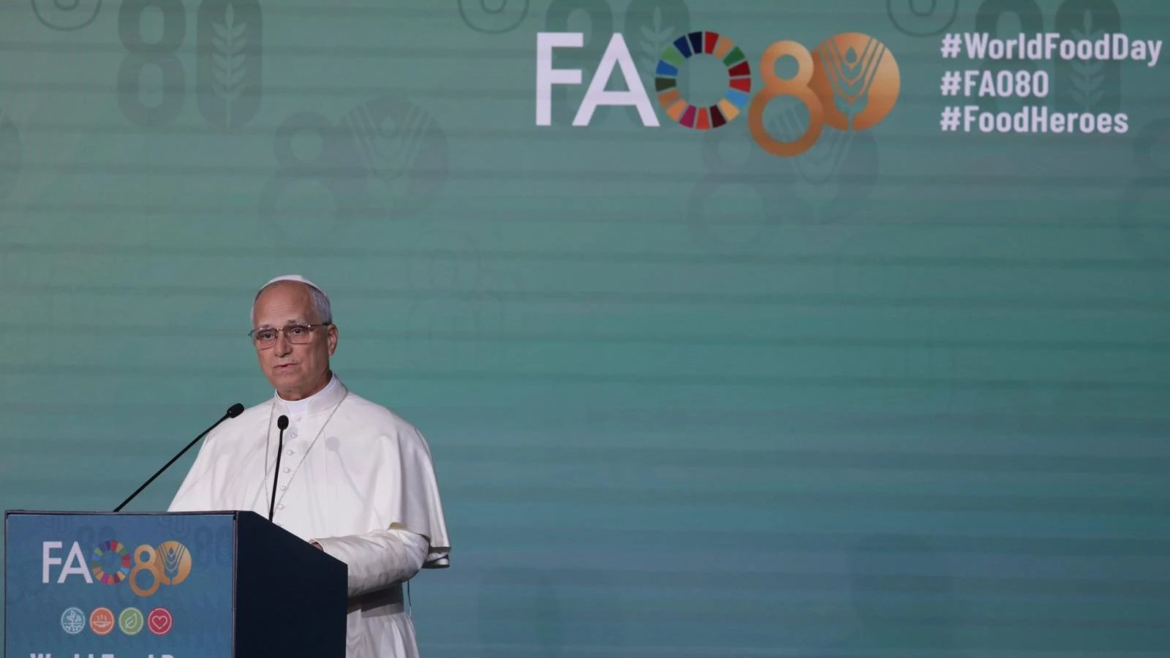 “Los eslóganes no sacan de la miseria”, afirma el Papa León XIV en la FAO