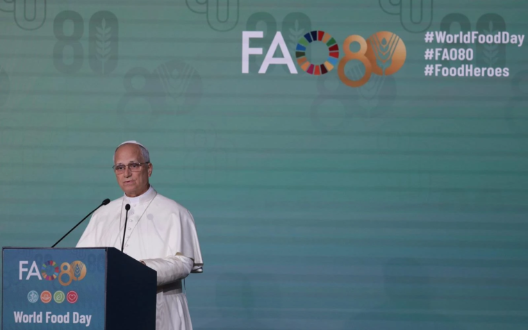 “Los eslóganes no sacan de la miseria”, afirma el Papa León XIV en la FAO