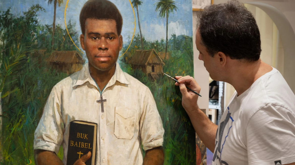 ¿Cómo transmitir la serenidad de un mártir? El reto de pintar el retrato oficial de Peter To Rot