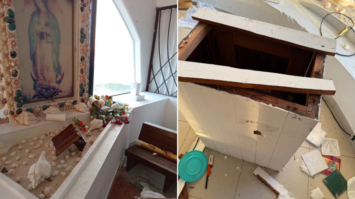 Roban una iglesia católica en la noche de la Solemnidad de Todos los Santos en México